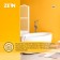 Ventilation grate Zein, 60 x 120 mm, with a flange, inexhaustible