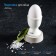 Porcelain stand for the Wilmax egg, 5 × 6.5 cm, white color