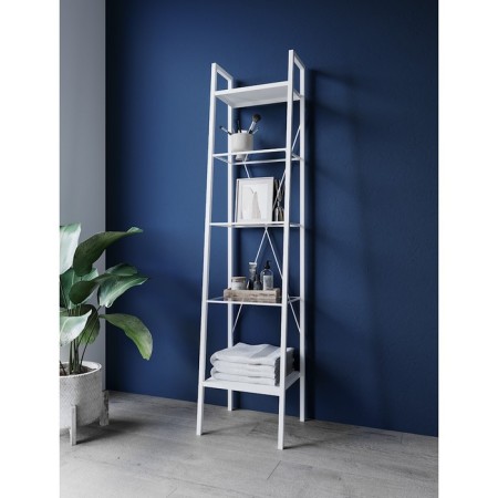 The bathroom rack metal, white 40 x 35 x 170 cm