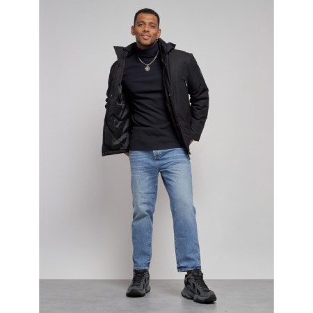 Sports male winter, size 62, black color-12