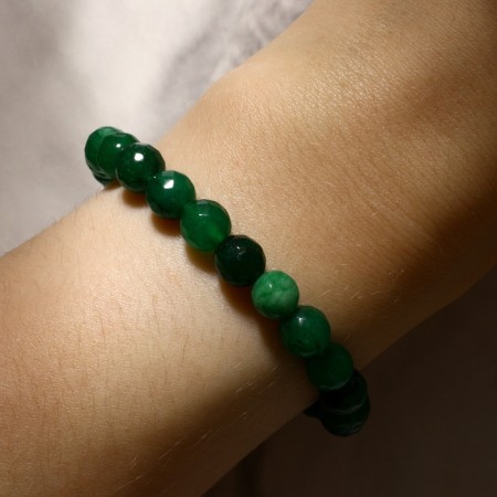 Bracelet ball No. 8 faceted "agate" under chrysoprase, 5.5 cm-3