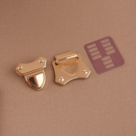Bag -4.2 cm fastener, golden color-1