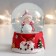 Souvenir Polystone Water Ball "Baby with Snow Comple" 7x6.7x8.8 cm