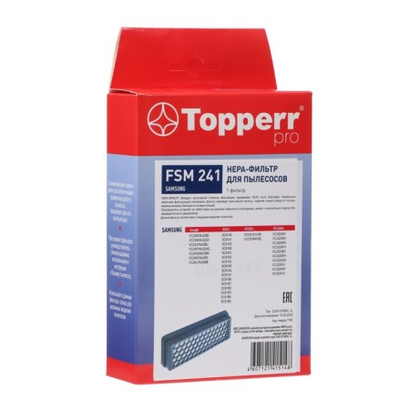 HEPA filter Topperr FSM 241 for Samsung vacuum cleaners
