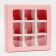 Box for sweets, confectionery packaging, 9 cells, “pink” 14.5 x 14.5 x 3.5 cm