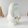 Piggy bank Ceramics "Snow man with garland" 11.2x13x18 cm