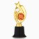 Cup Award Figure: Star "Best Teacher" Gold, Plastic, 7 x 18.2 cm.