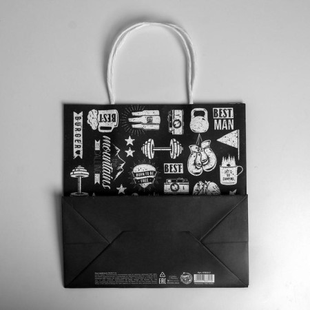 Gift Craft Package, Packaging, For Strong Man, 22 x 22 x 11 cm-3