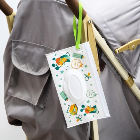 Container for napkins with a loophole "Stroller", color mix-1