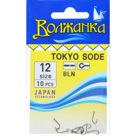 Hooks "Volzhanka" Tokyo Sode No. 12, 10 pcs