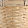 Wicker basket, d17x10.5xh33cm, natural, bamboo