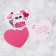 Postcard —The Valentine "is very nice to someone", 8 × 7 cm