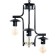 Derin lamp "3x e27 black 36x35x66cm