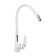 Kitchen mixer Zein Z2229, flexible silicone spout, cartridge ceramics 40 mm, white