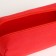 Cosmetic bag with lightning, red color