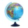Political Globe "Day and Night", diameter 250 mm, starry sky, backlight from batteries