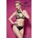 Erotic linen, transparent top with panties, size 42-48, black