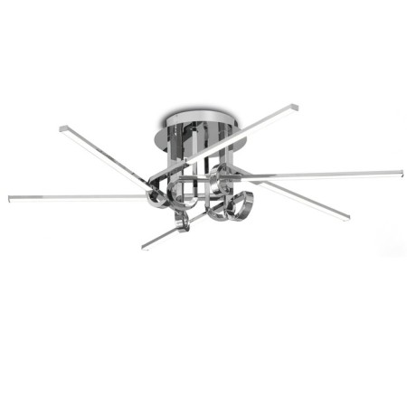 Ceiling chandelier Mantra Cinto, Led, 3360lm, 3000k, 280 mm, color chromium color