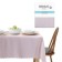 Tablecloth, size 140x180, lilac color