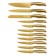 Lenardi knife set, on a stand, 11 items