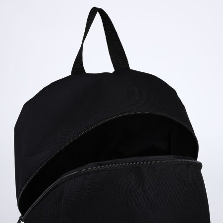 School textile “heart”, 46x30x10 cm, vertical pocket, black color-5