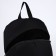 School textile “heart”, 46x30x10 cm, vertical pocket, black color
