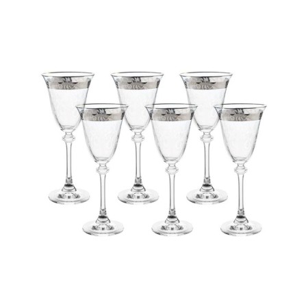 A set of glasses for red wine ASIO, Panto, Platin Lenta decor, 250 ml X 6 pcs.-1