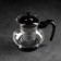 Glass teapot “Melody”, 750 ml, with metal sieve, color mix