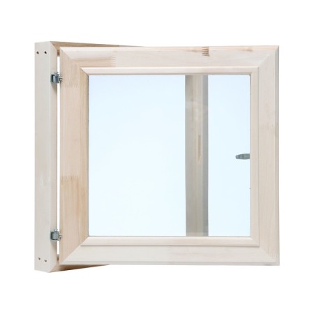 Window, 50 × 50cm, double glass of linden, external opening-9