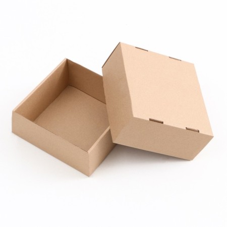 The box is folding, the lid is, brown 17 x 17 x 8 cm-2