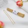 Hair hairpins "Classic" (set 10 pcs) 6 cm, gold