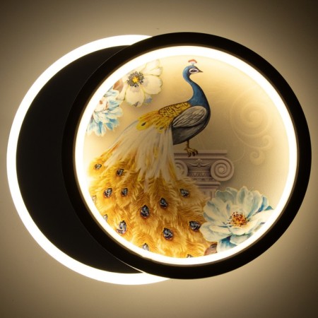 Bra "Pavlin" LED 21W 4000k black and white 19x23x5 cm-2