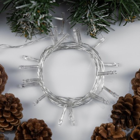 Garland “thread” 2.5 m, IP20, transparent thread, 25 LED, glow of multi, fixing, 220 V-1