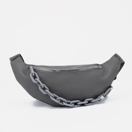 Lightning waist bag, gray color-1