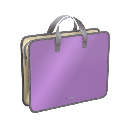 Folder with handles A4 60mm 330*260 Erichkrause Glossy Candy, purple