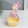 Souvenir Polystone stand "Girl with basket" MIX 20.3x16.8x25.5 cm