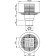 Alcaplast APV2321, 105 × 105/50/75 mm, direct runoff, combined hydraulic engine