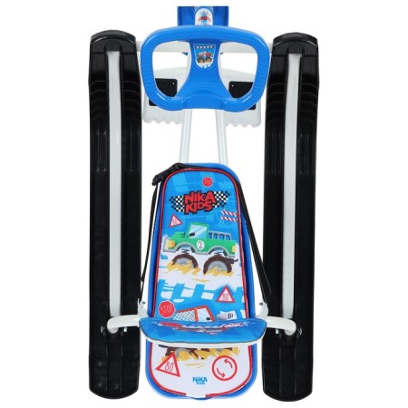Snow-champion "Timka Sport 4-1", TS4-1/BG, with a back and a seat belt, white/blue color-4