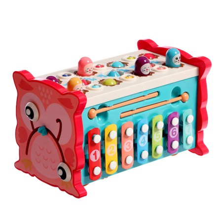 Developing toy "Sorter-Sovushka", 15 in 1, with mobile elements-3