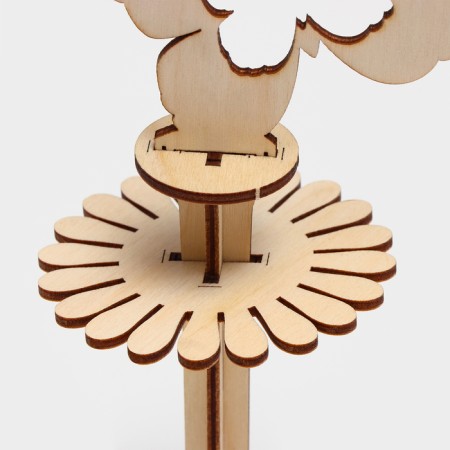 Wooden napkin "Butterflies", 24.5 × 9 × 8 cm, on the pedestal-4