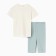 A set for a girl (T -shirt and bicycles) minku, blue color, height 128 cm
