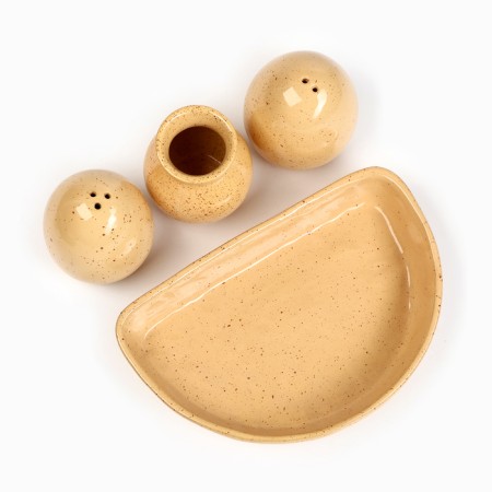 Set for spices "Premium Trio" Solonka+List of toothpicks, Karakum-4