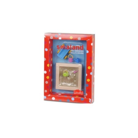 Game set of accessories for the puppet house Smoland "Sandbox with toys"-2