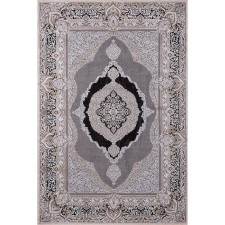 Rectangular carpet Karmen Hali Panama, size 78x150 cm, color Grey/Brown