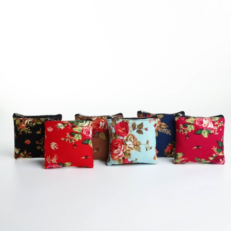 Women's wallet with zipper, color mix-2