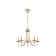 Suspended chandelier Ambrella TR9615/5 CGD, E14, 5x40W D530x770 mm, black