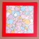Paspartt frame size 35 × 35 cm, transparent sheet, adhesive tape, red color