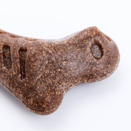 Dog toy "curved bone", tpr+bamboo, massage, 13 x 7-2