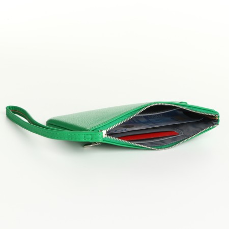 Women's wallet with lightning, green color-4