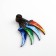 Wooden weapons, children's souvenir "four elements", Krambit - shuriken, 12 x 3.2 x 2.4 cm